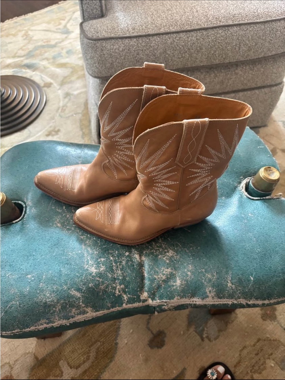 Golden Goose Tan leather Western Boot
